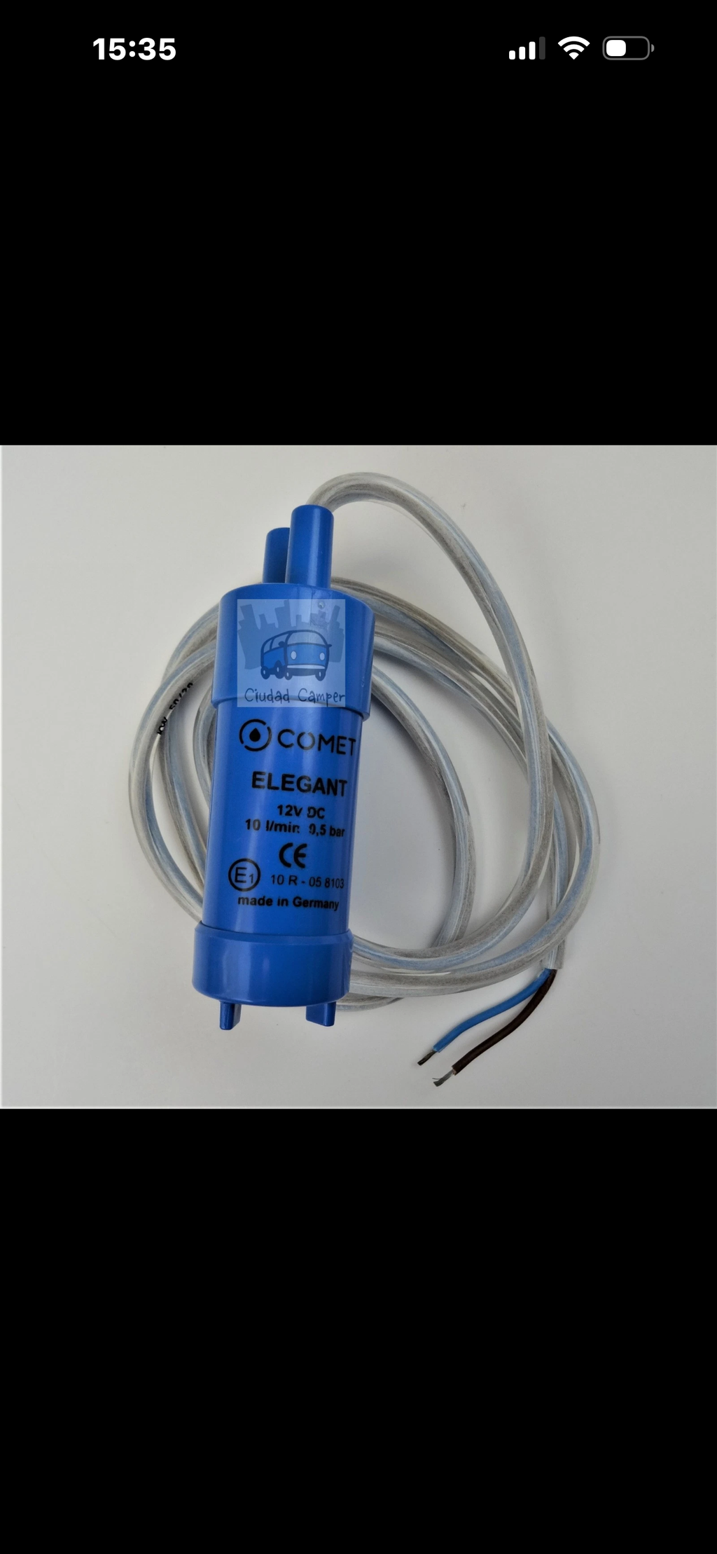 Bomba de Agua Sumergible Comet Elegant 10 Litros Minuto 12V DC Camper 4x4 Barco