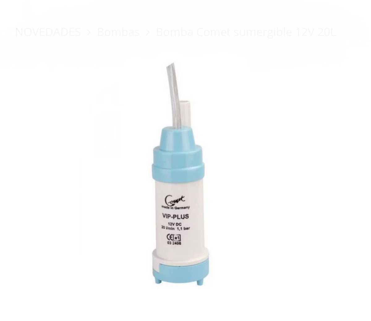 Bomba Comet sumergible 12V 20L