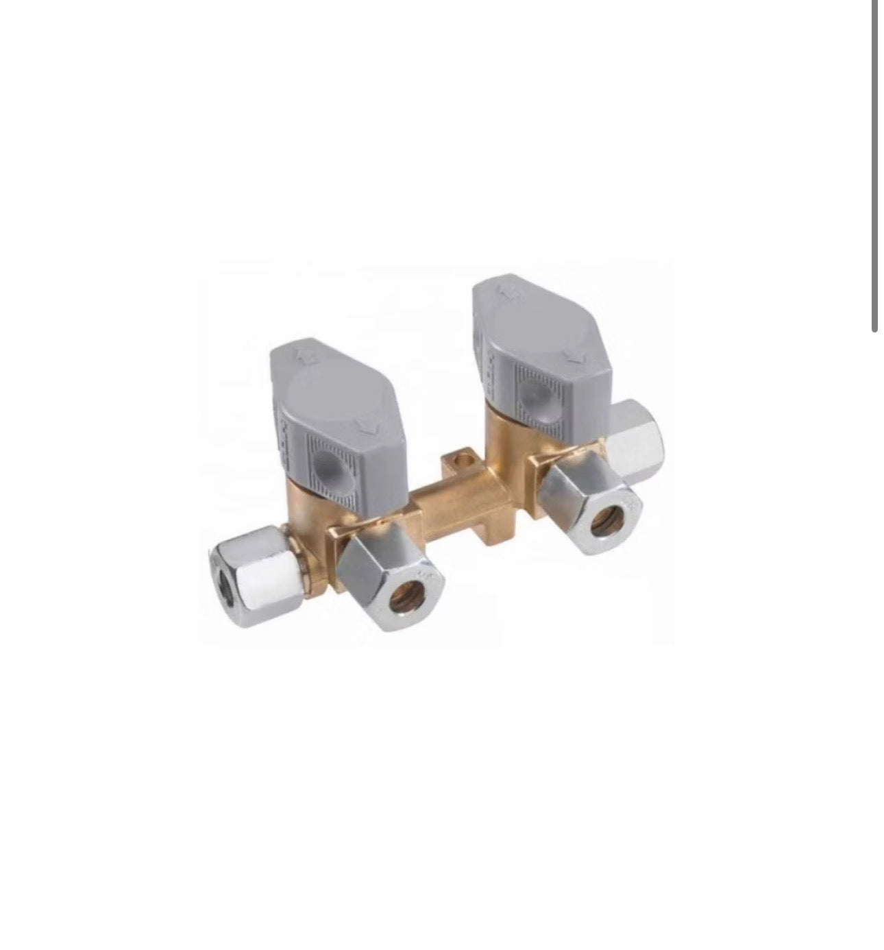 Llave de paso de gas de 2 vías