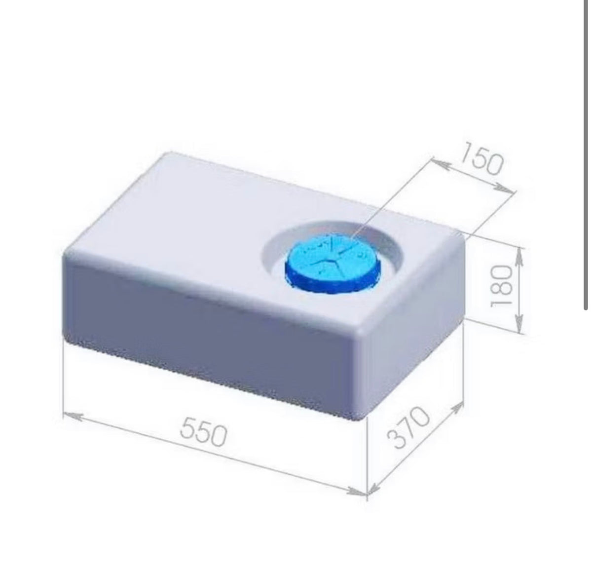 Deposito agua 36L