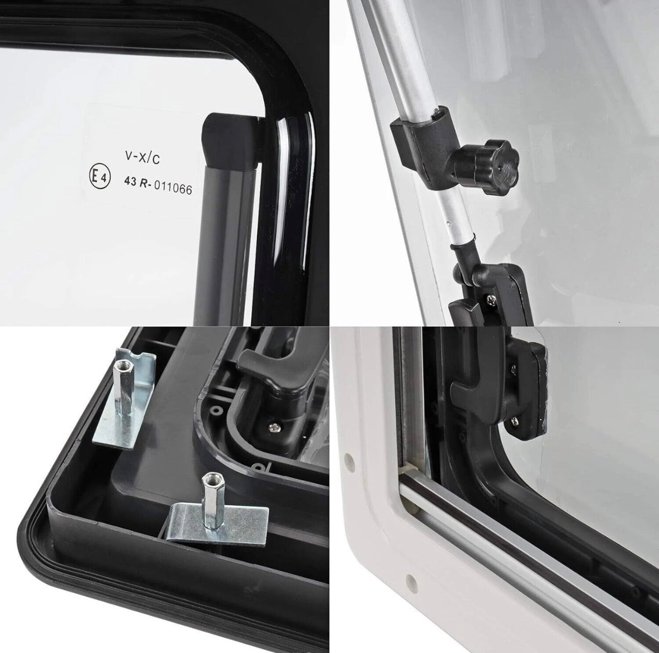 Ventana Abatible CZ 900x450 Acrílica Furgoneta Camper Autocaravana NO Carbest