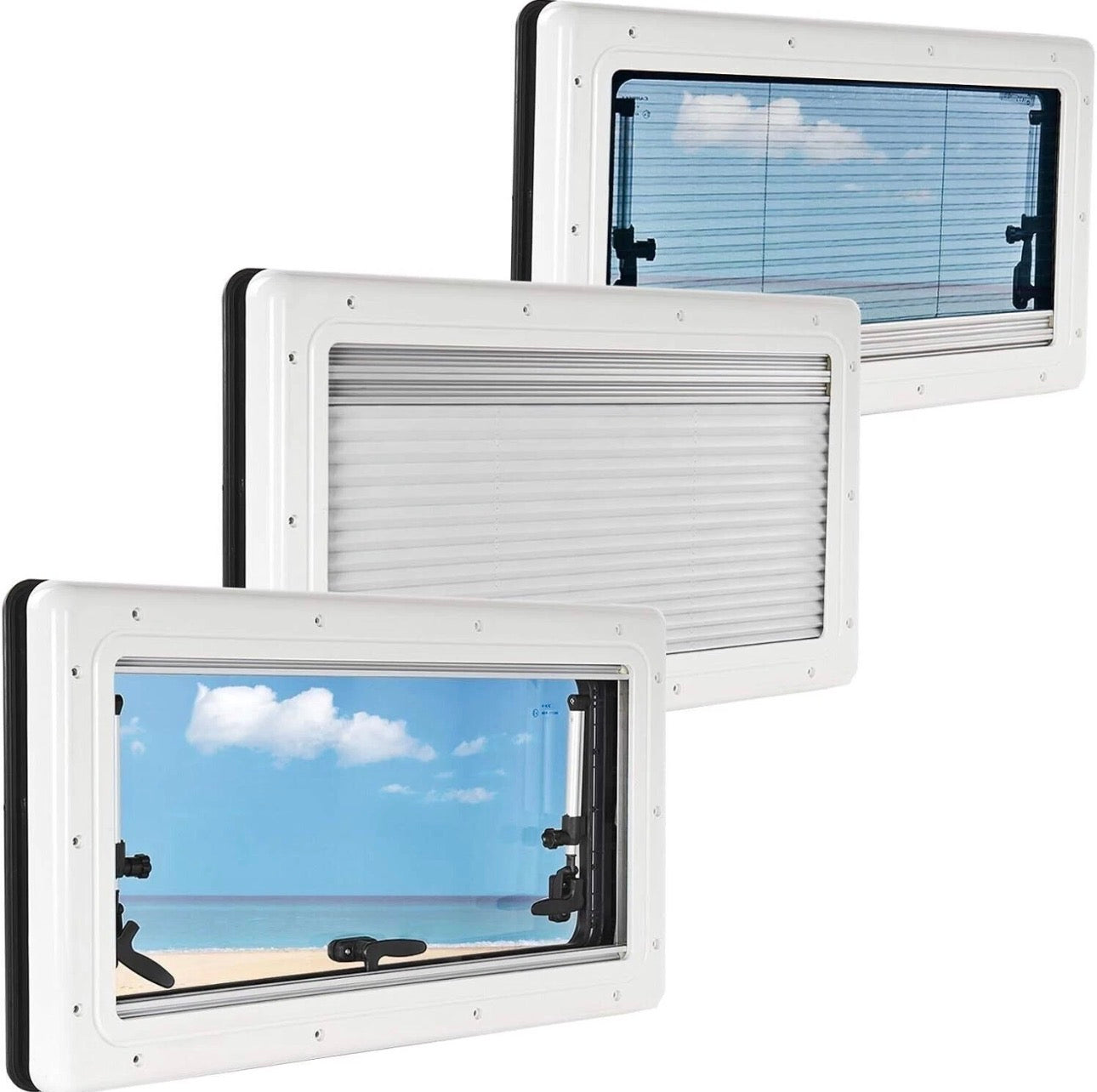 Ventana Abatible CZ 900x450 Acrílica Furgoneta Camper Autocaravana NO Carbest