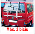 Carry-Bike T4 portón (máx. 3 bicis) plásticos negros