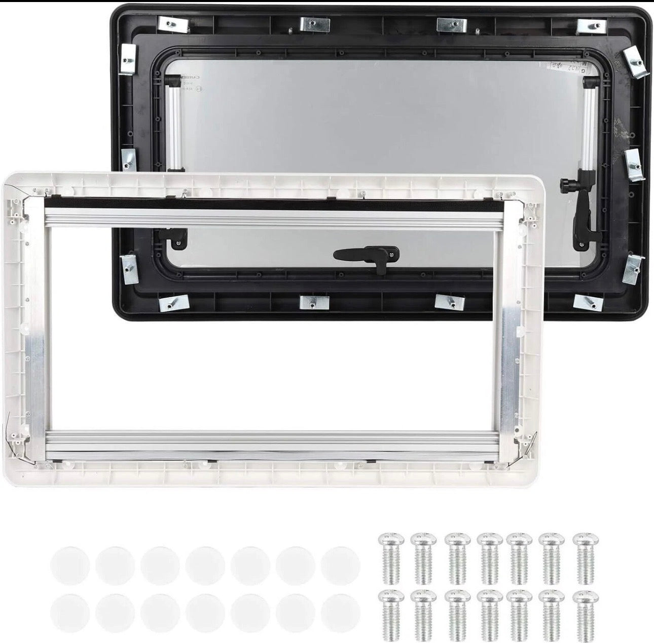 Ventana Abatible CZ 900x450 Acrílica Furgoneta Camper Autocaravana NO Carbest