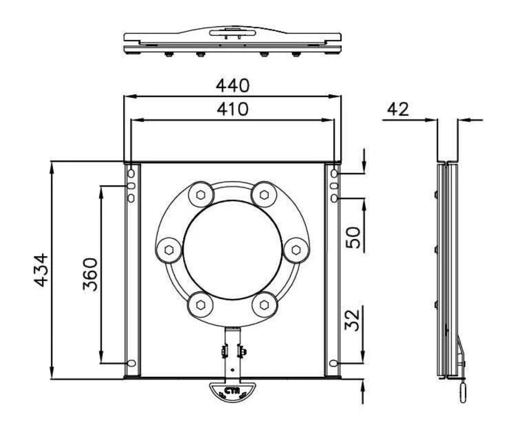 Base Giratoria CTA Boxer Ducato Jumper X250 250 2006- Homologada Camper