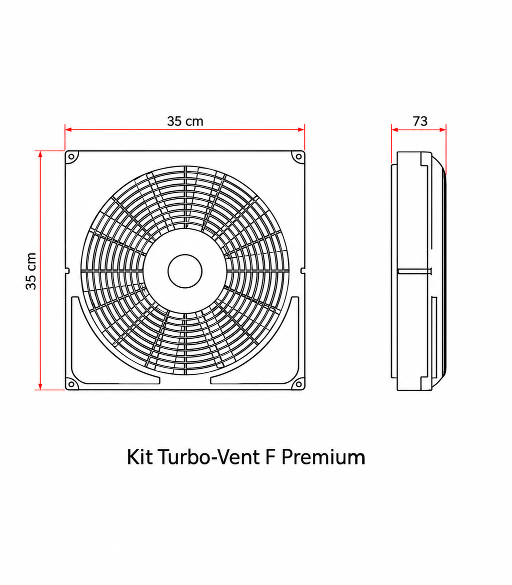 Claraboya Fiamma Turbo Vent Premium blanca