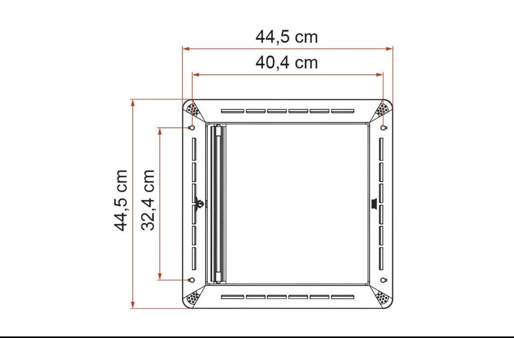 Kit Rollo Vent Oscurecedor Claraboya Blanco Fiamma Vent 40x40 cm