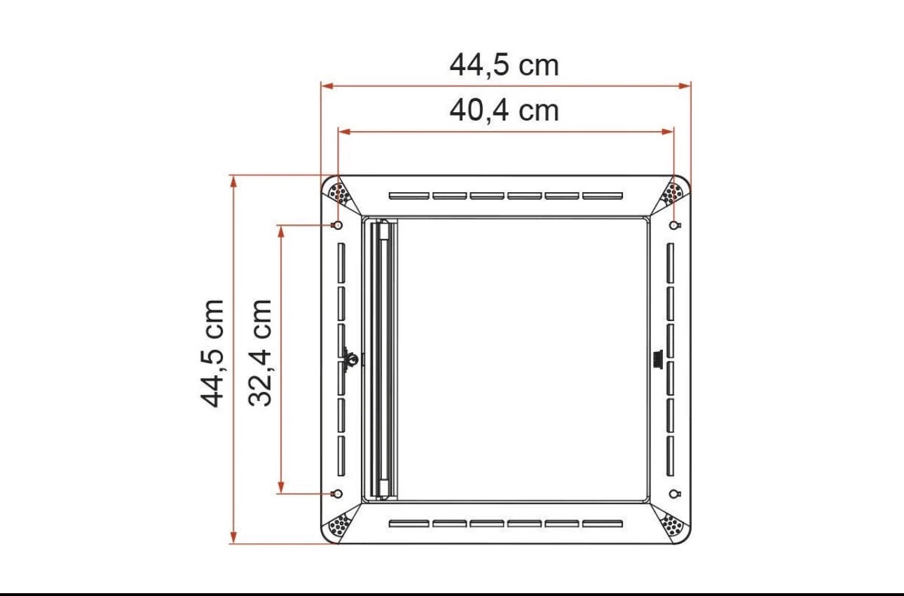 Kit Rollo Vent Oscurecedor Claraboya Blanco Fiamma Vent 40x40 cm