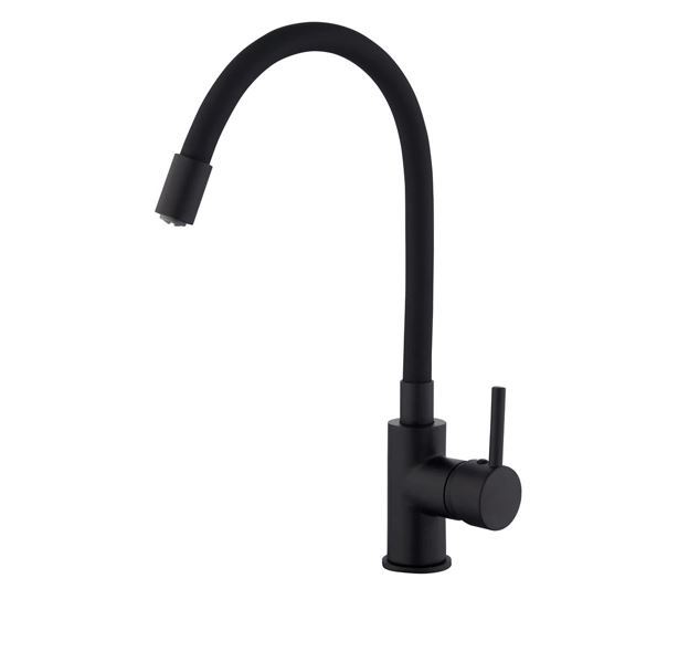 Grifo monomando flexible Begur grafito mate