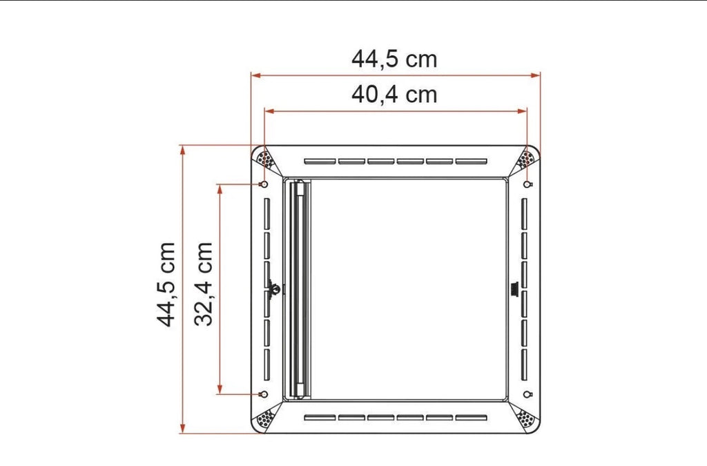 Kit Rollo Vent Oscurecedor Claraboya Blanco Fiamma Vent 40x40 cm