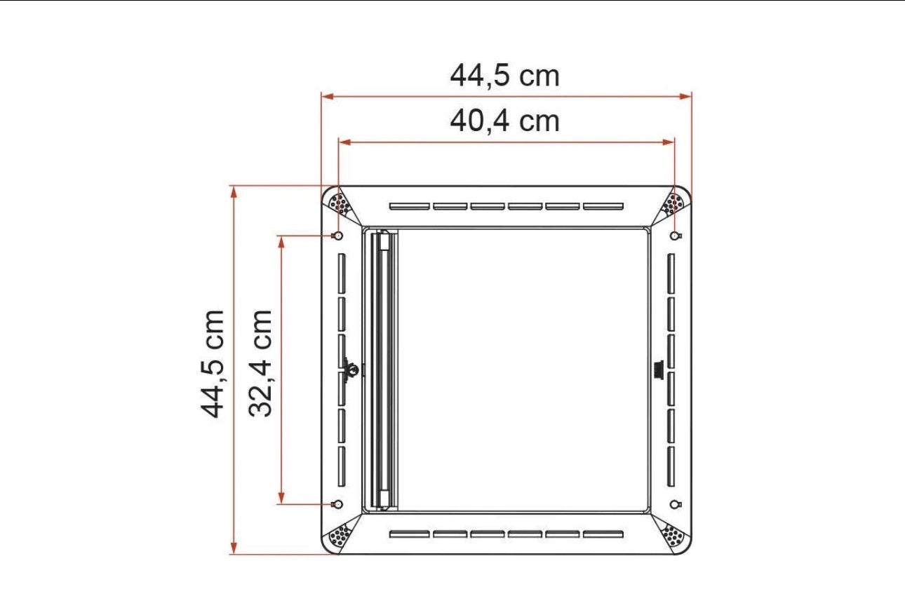 Kit Rollo Vent Oscurecedor Claraboya Blanco Fiamma Vent 40x40 cm