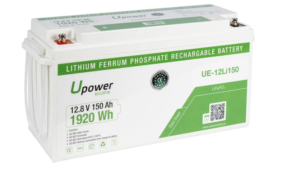 Batería de litio U-Power LiFePO4 12,8 V 150 Ah