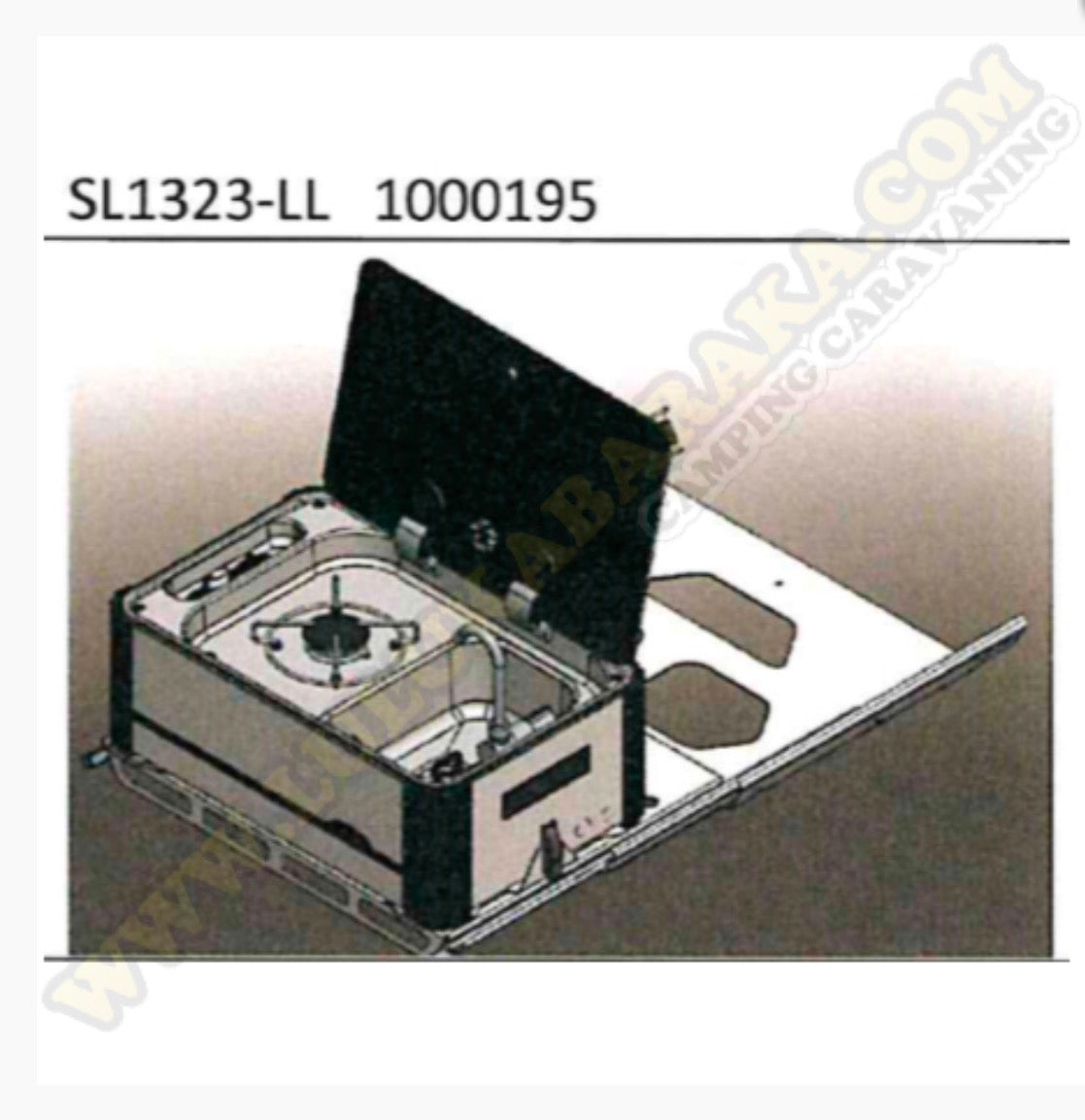 Cocina Fregadero Deslizable CAN 1 fuego SL1323LL