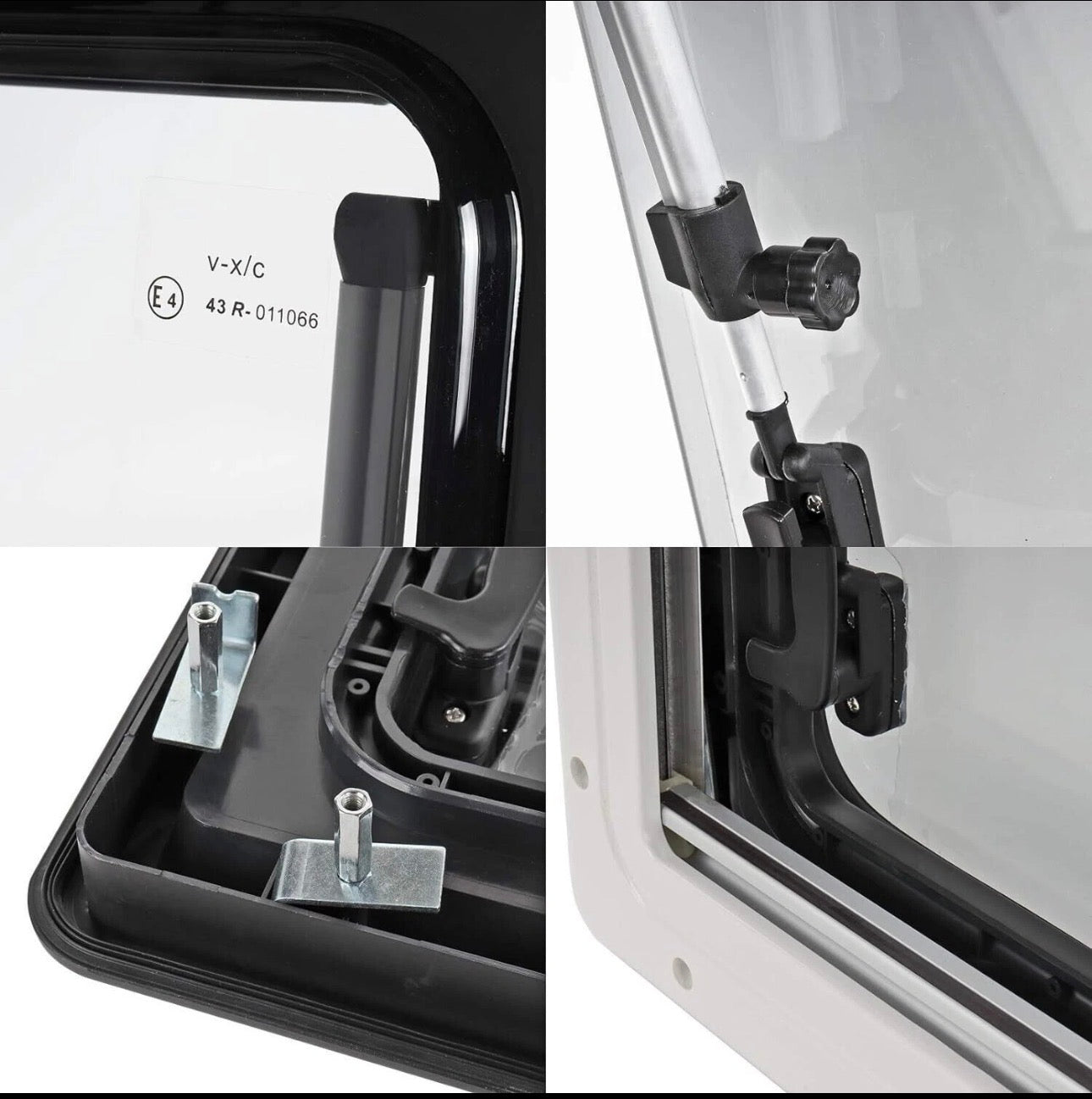 Ventana Abatible CZ 900x350 Acrílica Furgoneta Camper Autocaravana NO Carbest
