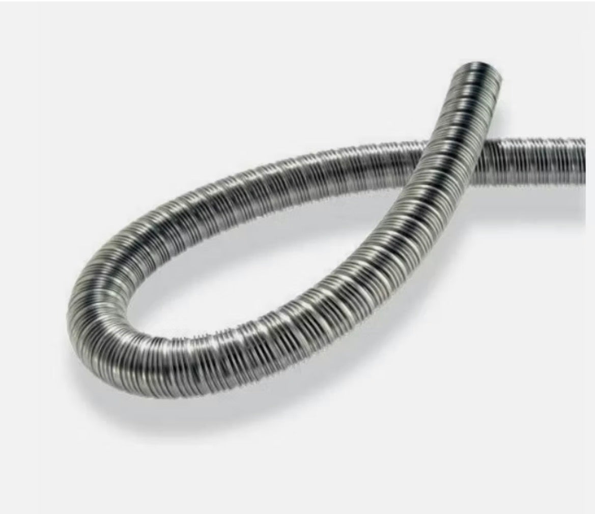 Tubo escape flexible inox. 24mm.