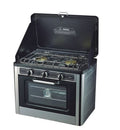 Cocina portátil de 2 fuegos con horno