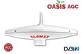 Antena TV TDT Omnidireccional Glomex Oasis T480 12V 24V Amplificada Autocaravana