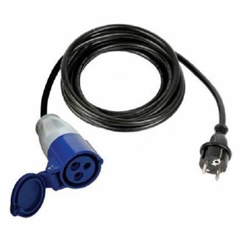 Cable CEE17 hembra a enchufe 230 V macho (4 m)