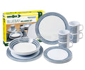 Vajilla de melamina Brunner Bluebay 16 piezas