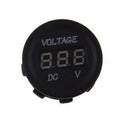 Voltímetro digital 12 V redondo con pulsador