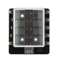 Caja de fusibles 10 circuitos con indicador LED