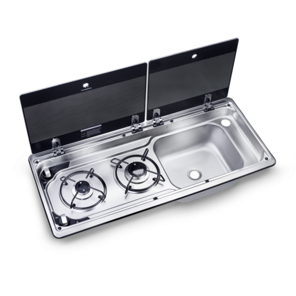 Cocina fregadero Dometic MO9722R 2 fuegos