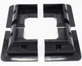 Soportes de esquina para panel solar, juego de 4 en ABS negro