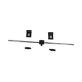 Soporte de pared para mesa abatible con barra 95 cm negro