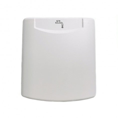 Bocana exterior de agua con tapa magnética blanca
